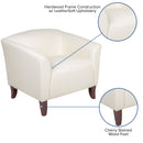 SINGLEWAVE Imperial Series Ivory LeatherSoft Chair