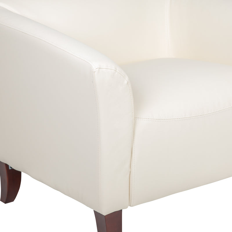 SINGLEWAVE Imperial Series Ivory LeatherSoft Loveseat