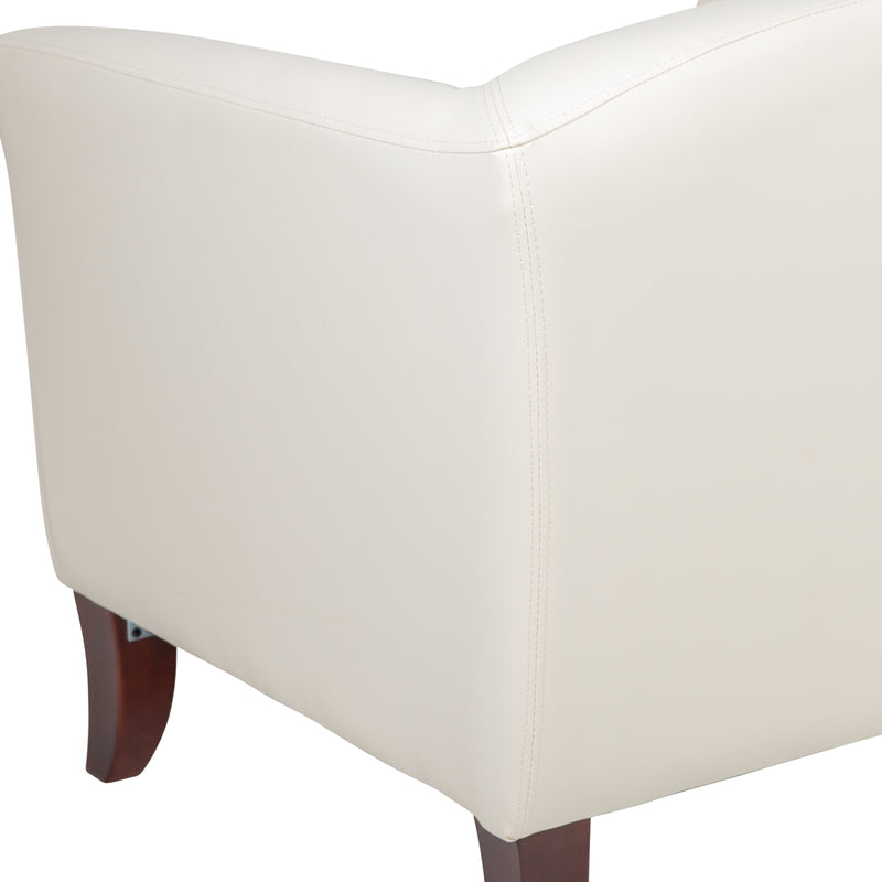 SINGLEWAVE Imperial Series Ivory LeatherSoft Loveseat