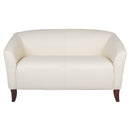 SINGLEWAVE Imperial Series Ivory LeatherSoft Loveseat