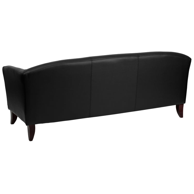 SINGLEWAVE Imperial Series Black LeatherSoft Sofa