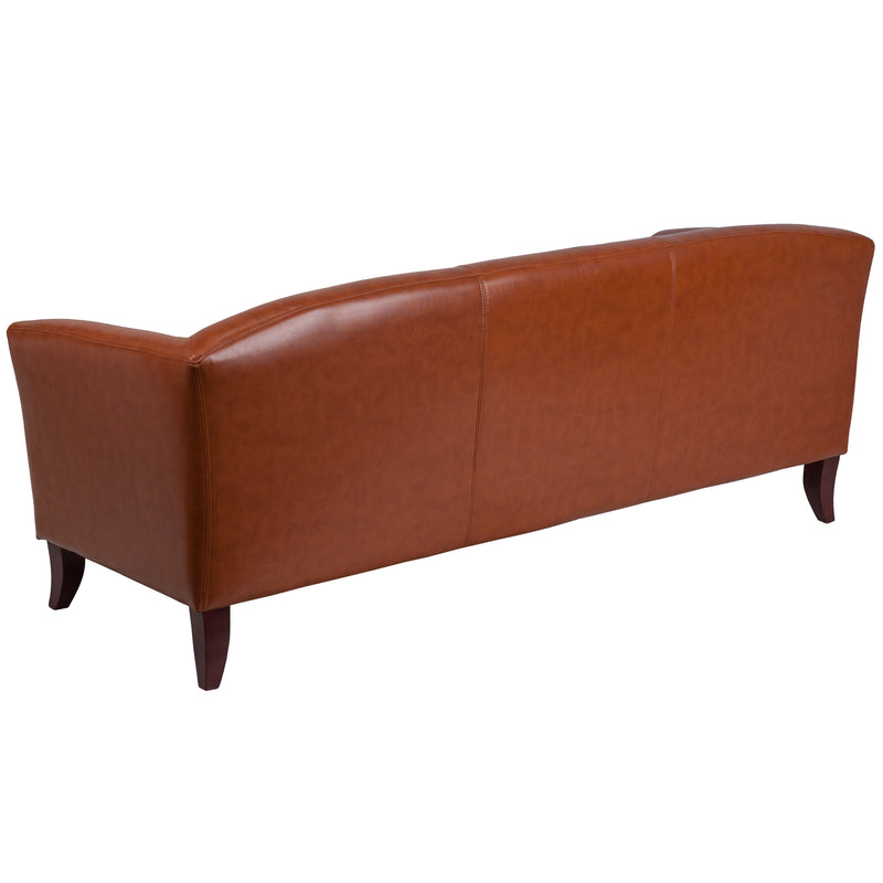 SINGLEWAVE Imperial Series Cognac LeatherSoft Sofa