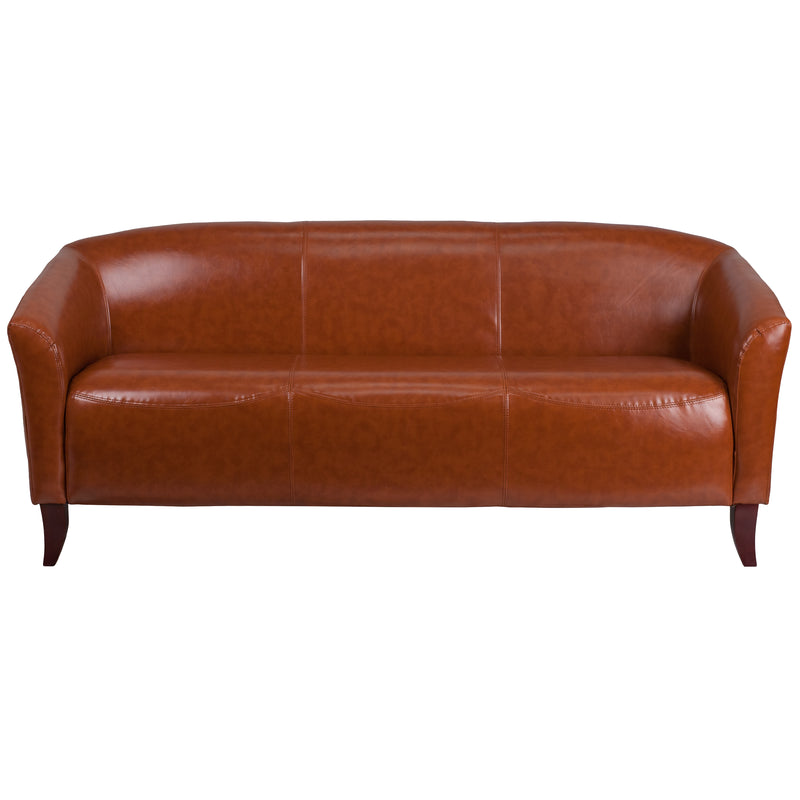 SINGLEWAVE Imperial Series Cognac LeatherSoft Sofa