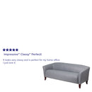 SINGLEWAVE Imperial Series Gray LeatherSoft Sofa