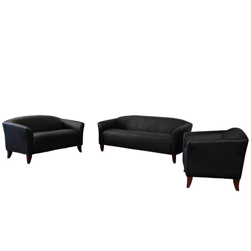 SINGLEWAVE Imperial Series Reception Set in Black LeatherSoft