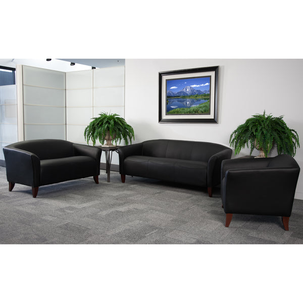 SINGLEWAVE Imperial Series Reception Set in Black LeatherSoft