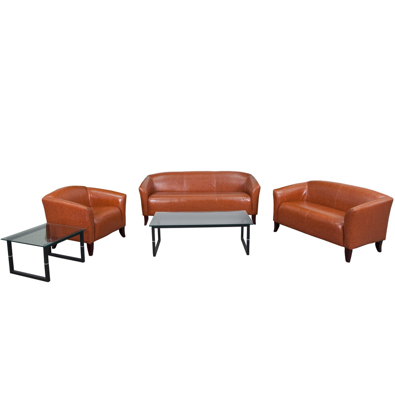 SINGLEWAVE Imperial Series Reception Set in Cognac LeatherSoft