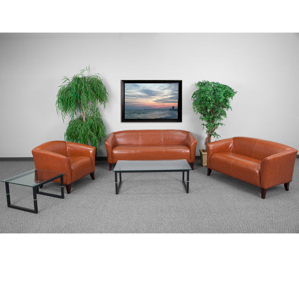 SINGLEWAVE Imperial Series Reception Set in Cognac LeatherSoft