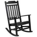 Set of 2 Winston All-Weather Rocking Chair in Black Faux Wood