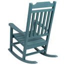 Set of 2 Winston All-Weather Rocking Chair in Teal Faux Wood