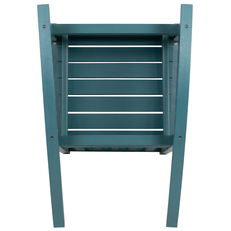 Set of 2 Winston All-Weather Rocking Chair in Teal Faux Wood