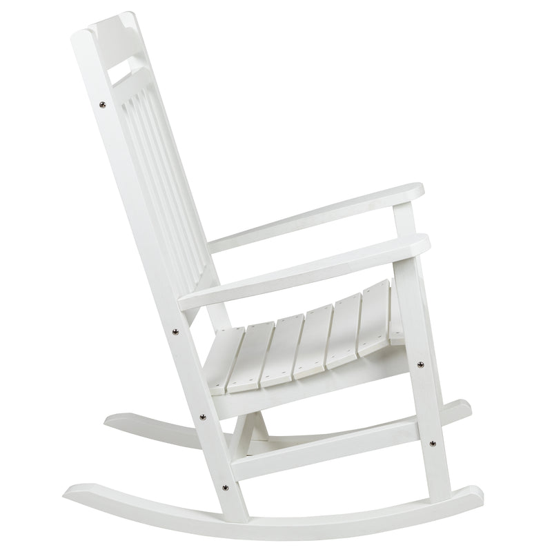 Set of 2 Winston All-Weather Rocking Chair in White Faux Wood