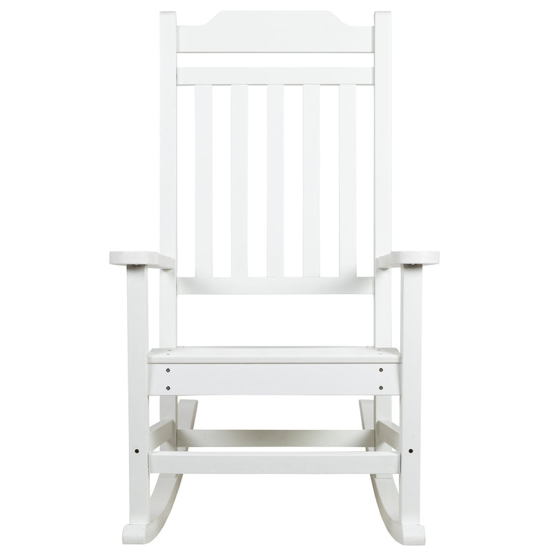 Set of 2 Winston All-Weather Rocking Chair in White Faux Wood