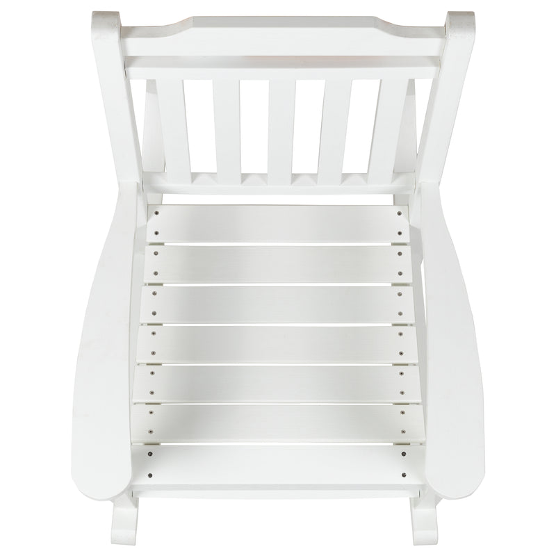 Set of 2 Winston All-Weather Rocking Chair in White Faux Wood