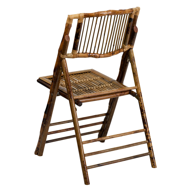 Bamboo Folding Chairs | Set of 2 Bamboo Wood Folding Chairs