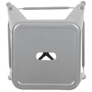 24" High Metal Counter-Height, Indoor Bar Stool in Silver - Stackable Set of 4