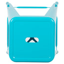 30" High Metal Indoor Bar Stool in Teal - Stackable Set of 4