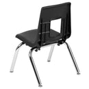 Advantage Black Student Stack School Chair - 12-inch
