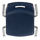 Advantage Navy Student Stack School Chair - 12-inch