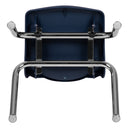 Advantage Navy Student Stack School Chair - 12-inch