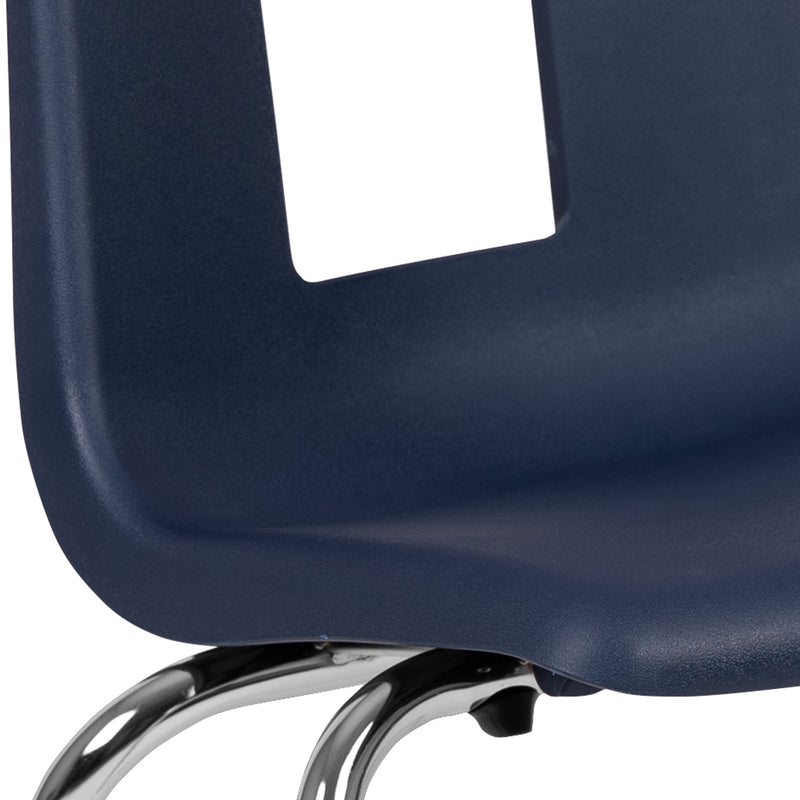 Advantage Navy Student Stack School Chair - 18-inch