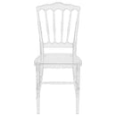 Flash Elegance Crystal Ice Napoleon Stacking Chair
