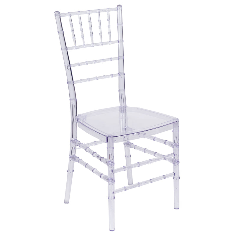 Flash Elegance Crystal Ice Blue Stacking Chiavari Chair