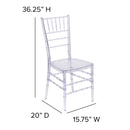 Flash Elegance Crystal Ice Blue Stacking Chiavari Chair