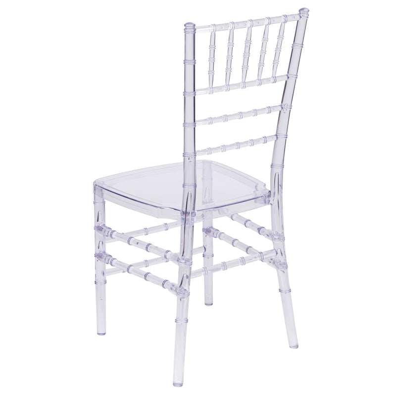 Flash Elegance Crystal Ice Blue Stacking Chiavari Chair