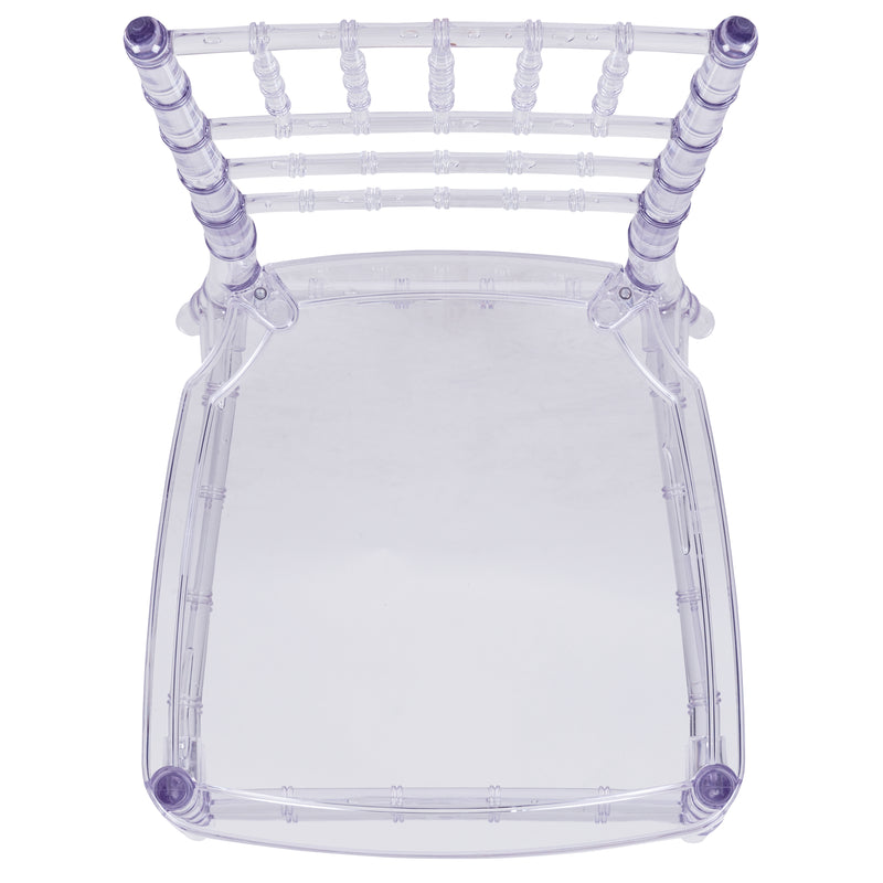 Flash Elegance Crystal Ice Blue Stacking Chiavari Chair