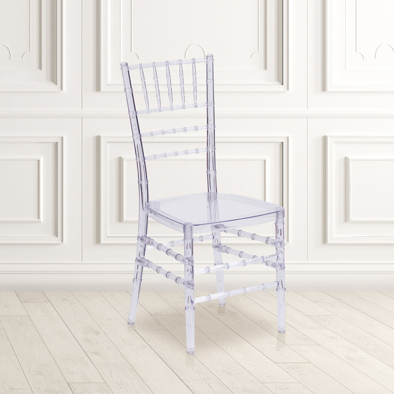 Flash Elegance Crystal Ice Stacking Chiavari Chair