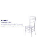 Flash Elegance Crystal Ice Stacking Chiavari Chair