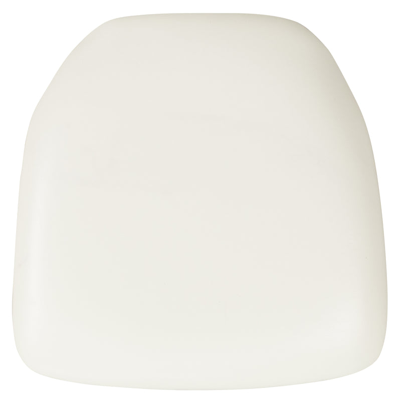 Hard White Vinyl Chiavari Chair Cushion