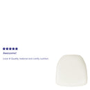 Hard White Vinyl Chiavari Chair Cushion