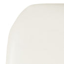 Hard White Vinyl Chiavari Chair Cushion