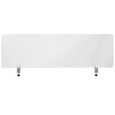 Clear Acrylic Desk Partition, 18"H x 60"L (Hardware Included)