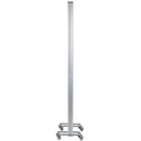 Double Sided Mobile Magnetic Whiteboard/Cloth Partition with Lockable Casters, 72"H x 24"W (3 sections included)