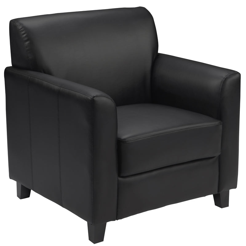 SINGLEWAVE Diplomat Series Black LeatherSoft Chair