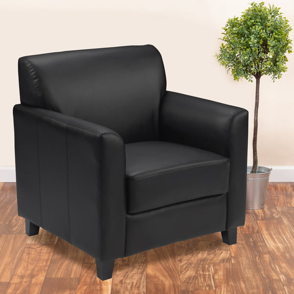 SINGLEWAVE Diplomat Series Black LeatherSoft Chair