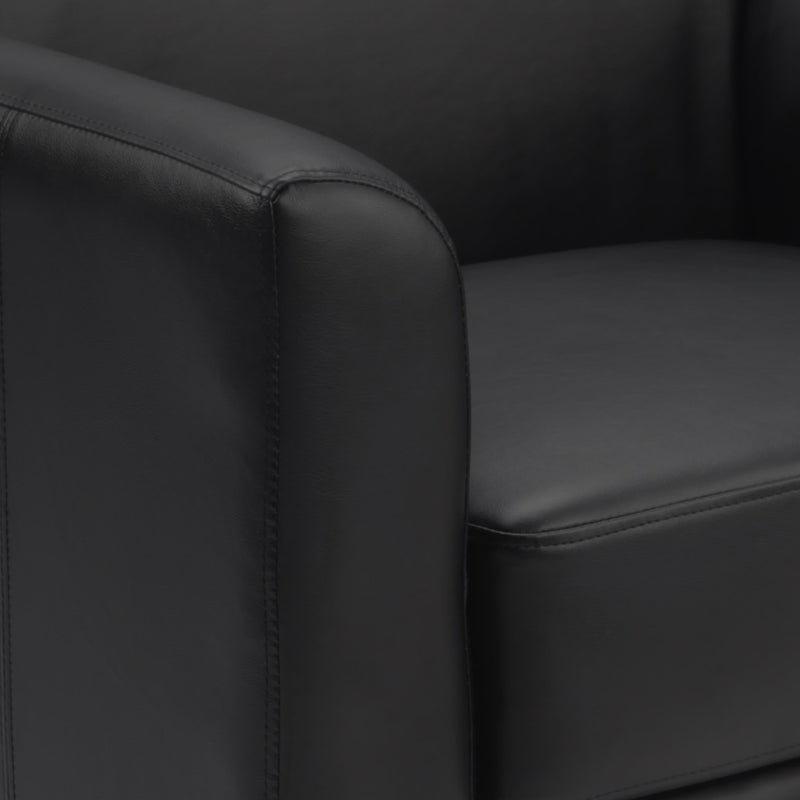 SINGLEWAVE Diplomat Series Black LeatherSoft Chair