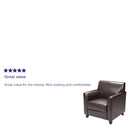 SINGLEWAVE Diplomat Series Brown LeatherSoft Chair