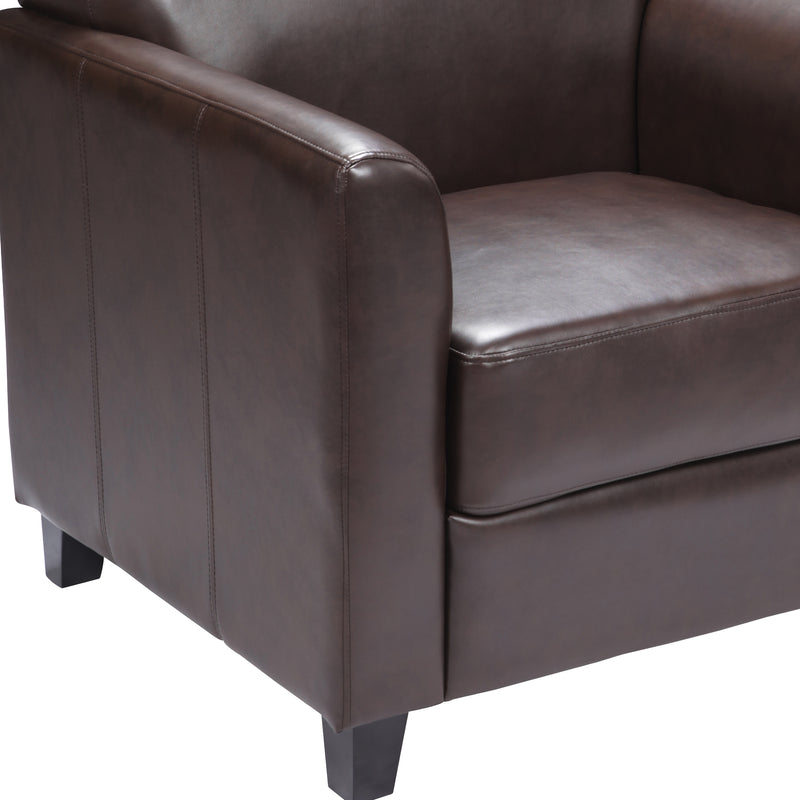 SINGLEWAVE Diplomat Series Brown LeatherSoft Chair