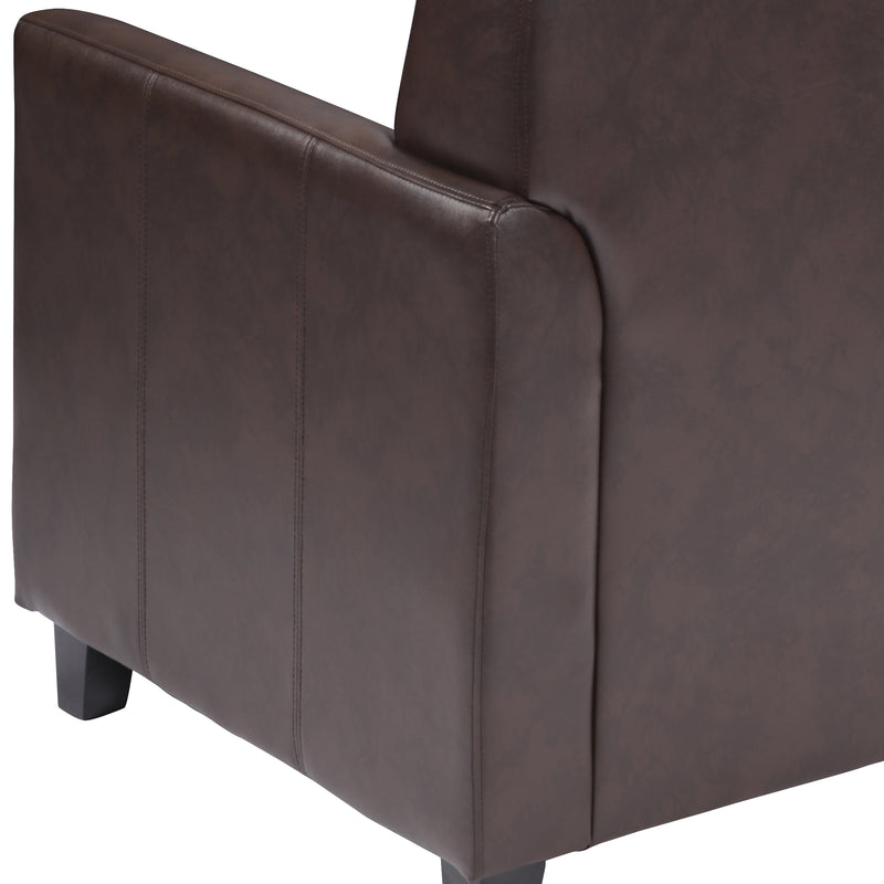 SINGLEWAVE Diplomat Series Brown LeatherSoft Chair