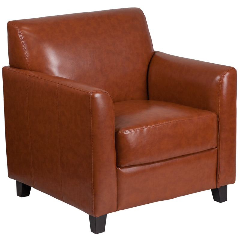 SINGLEWAVE Diplomat Series Cognac LeatherSoft Chair