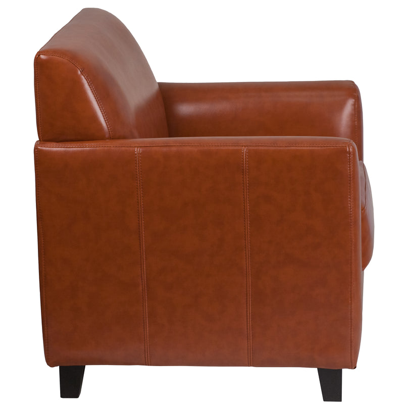 SINGLEWAVE Diplomat Series Cognac LeatherSoft Chair