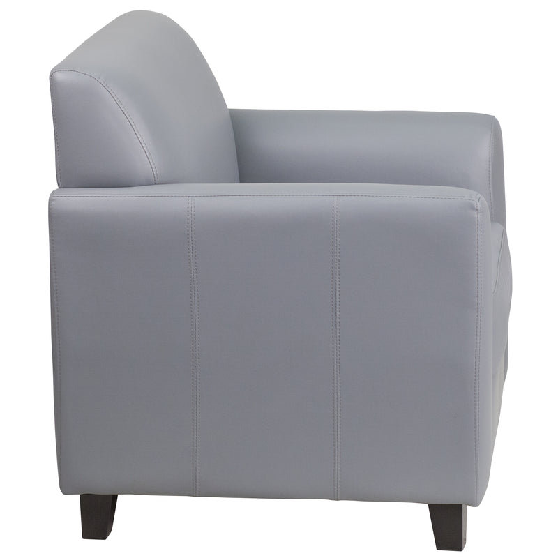 SINGLEWAVE Diplomat Series Gray LeatherSoft Chair