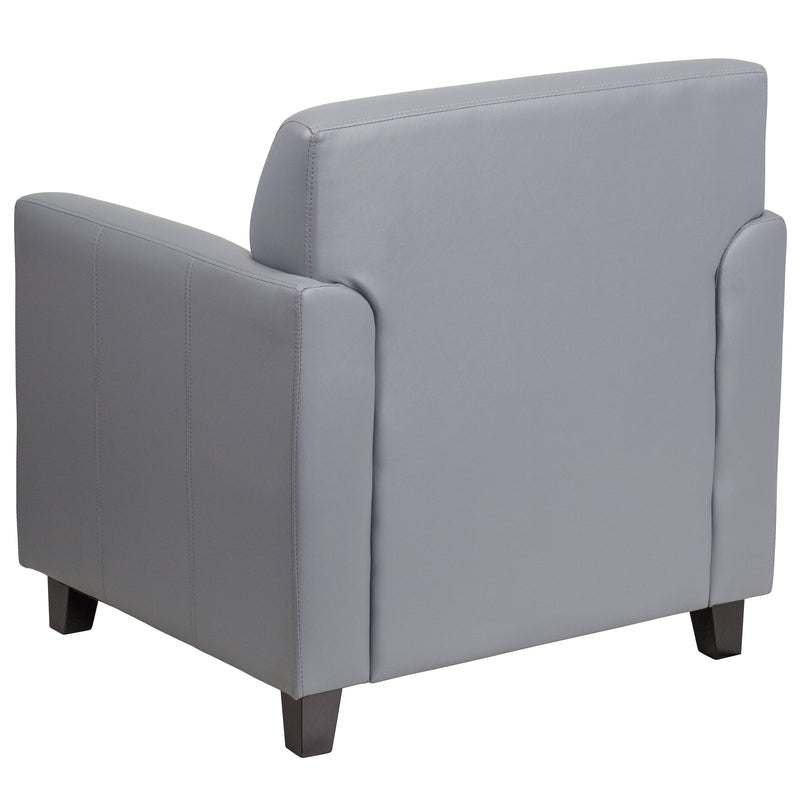 SINGLEWAVE Diplomat Series Gray LeatherSoft Chair