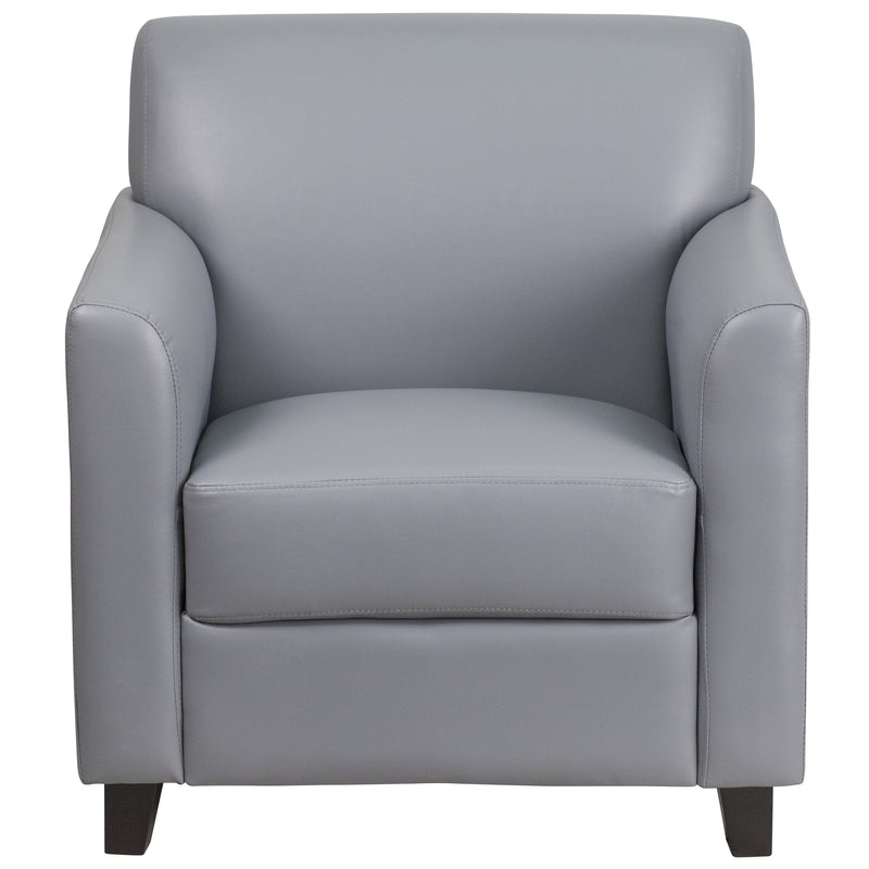 SINGLEWAVE Diplomat Series Gray LeatherSoft Chair