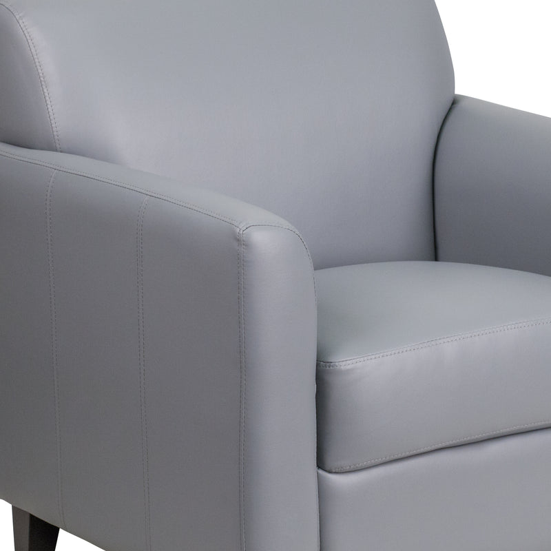 SINGLEWAVE Diplomat Series Gray LeatherSoft Chair