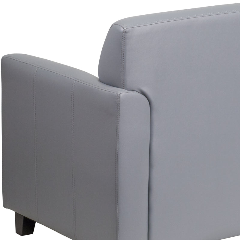 SINGLEWAVE Diplomat Series Gray LeatherSoft Chair